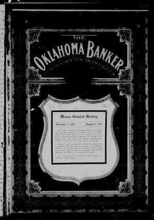 The Oklahoma Banker (Oklahoma City, Okla.), Vol. 15, No. 1, Ed. 1 Wednesday, August 1, 1923