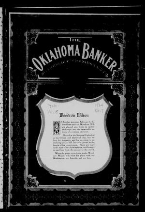 The Oklahoma Banker (Oklahoma City, Okla.), Vol. 15, No. 7, Ed. 1 Friday, February 1, 1924