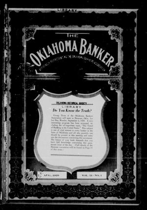 The Oklahoma Banker (Oklahoma City, Okla.), Vol. 21, No. 1, Ed. 1 Thursday, August 1, 1929