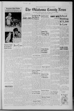 Primary view of object titled 'The Oklahoma County News (Jones City, Okla.), Vol. 57, No. 11, Ed. 1 Thursday, August 1, 1957'.