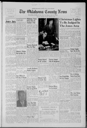 Primary view of object titled 'The Oklahoma County News (Jones City, Okla.), Vol. 57, No. 29, Ed. 1 Thursday, December 5, 1957'.
