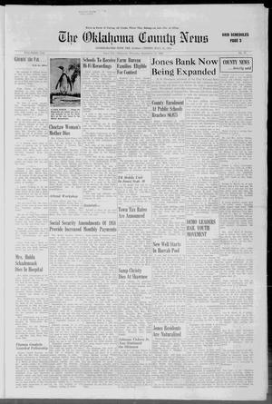 Primary view of object titled 'The Oklahoma County News (Jones City, Okla.), Vol. 58, No. 17, Ed. 1 Thursday, September 11, 1958'.