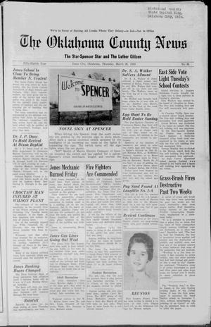 The Oklahoma County News (Jones City, Okla.), Vol. 58, No. 45, Ed. 1 Thursday, March 26, 1959