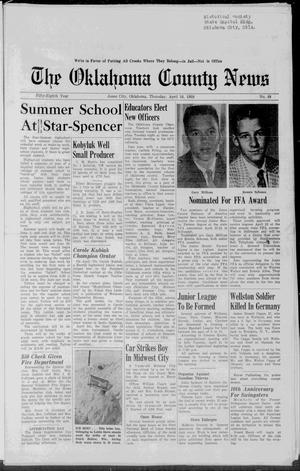 The Oklahoma County News (Jones City, Okla.), Vol. 58, No. 48, Ed. 1 Thursday, April 16, 1959
