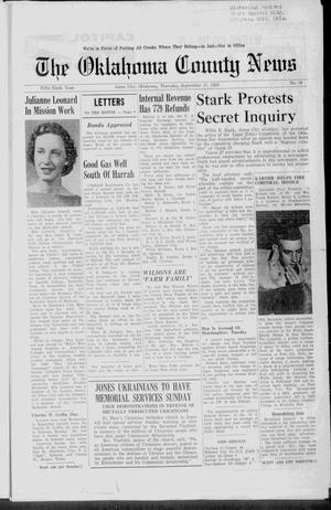The Oklahoma County News (Jones City, Okla.), Vol. 59, No. 18, Ed. 1 Thursday, September 17, 1959