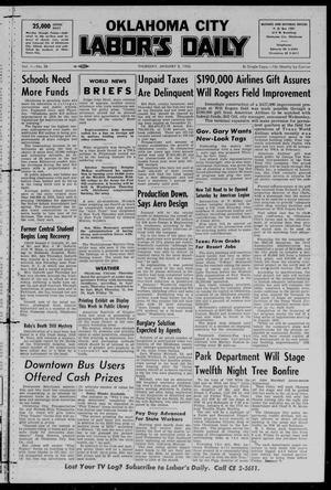 Oklahoma City Labor's Daily (Oklahoma City, Okla.), Vol. 1, No. 36, Ed. 1 Thursday, January 5, 1956