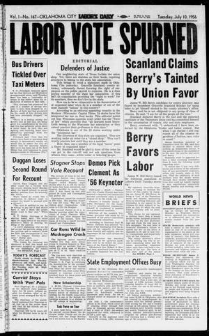 Oklahoma City Labor's Daily (Oklahoma City, Okla.), Vol. 1, No. 167, Ed. 1 Tuesday, July 10, 1956