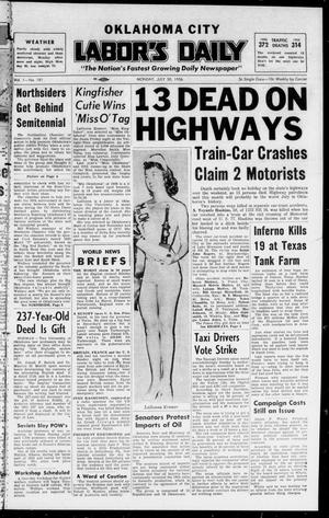 Oklahoma City Labor's Daily (Oklahoma City, Okla.), Vol. 1, No. 181, Ed. 1 Monday, July 30, 1956