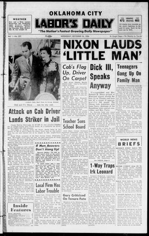 Oklahoma City Labor's Daily (Oklahoma City, Okla.), Vol. 1, No. 222, Ed. 1 Wednesday, September 26, 1956
