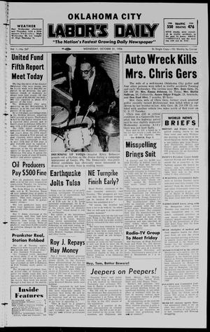 Oklahoma City Labor's Daily (Oklahoma City, Okla.), Vol. 1, No. 247, Ed. 1 Wednesday, October 31, 1956