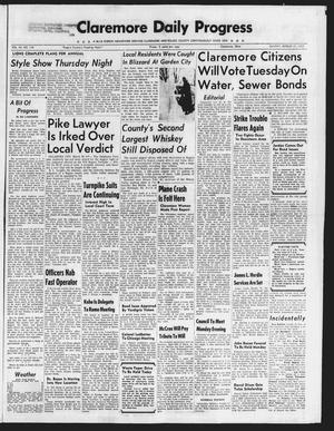 Primary view of object titled 'Claremore Daily Progress (Claremore, Okla.), Vol. 64, No. 199, Ed. 1 Sunday, March 31, 1957'.
