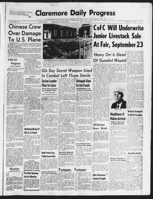 Claremore Daily Progress (Claremore, Okla.), Vol. 64, No. 252, Ed. 1 Thursday, June 13, 1957