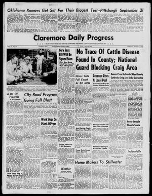 Claremore Daily Progress (Claremore, Okla.), Vol. 65, No. 29, Ed. 1 Thursday, August 1, 1957