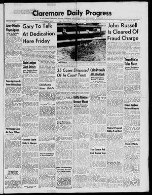 Claremore Daily Progress (Claremore, Okla.), Vol. 65, No. 69, Ed. 1 Thursday, September 26, 1957