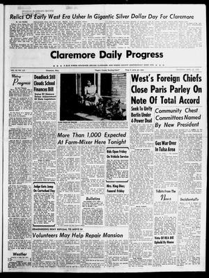 Claremore Daily Progress (Claremore, Okla.), Vol. 66, No. 223, Ed. 1 Thursday, April 30, 1959