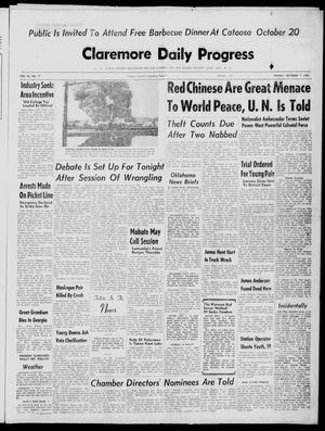Claremore Daily Progress (Claremore, Okla.), Vol. 68, No. 77, Ed. 1 Friday, October 7, 1960