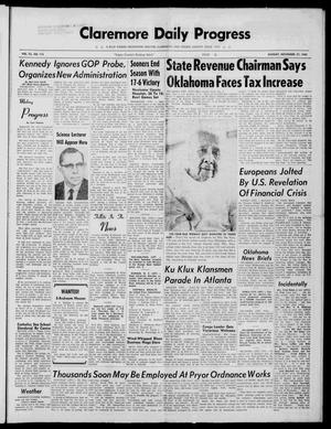 Claremore Daily Progress (Claremore, Okla.), Vol. 68, No. 113, Ed. 1 Sunday, November 27, 1960