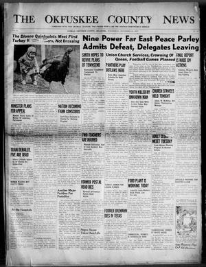 Primary view of object titled 'The Okfuskee County News (Okemah, Okla.), Vol. 34, No. 48, Ed. 1 Wednesday, November 24, 1937'.