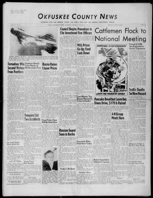 Primary view of object titled 'Okfuskee County News (Okemah, Okla.), Vol. 41, No. 11, Ed. 1 Thursday, January 2, 1958'.