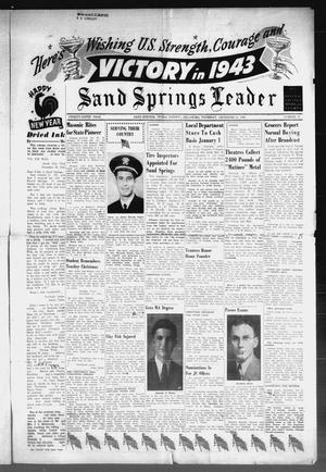 Sand Springs Leader (Sand Springs, Okla.), Vol. 29, No. 37, Ed. 1 Thursday, December 31, 1942