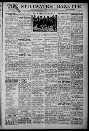 The Stillwater Gazette (Stillwater, Okla.), Vol. 36, No. 20, Ed. 1 Friday, April 10, 1925