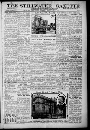 Primary view of object titled 'The Stillwater Gazette (Stillwater, Okla.), Vol. 35, No. 15, Ed. 1 Friday, March 7, 1924'.