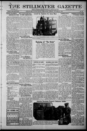 Primary view of object titled 'The Stillwater Gazette (Stillwater, Okla.), Vol. 32, No. 48, Ed. 1 Friday, October 28, 1921'.