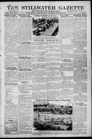 The Stillwater Gazette (Stillwater, Okla.), Vol. 33, No. 10, Ed. 1 Friday, February 3, 1922