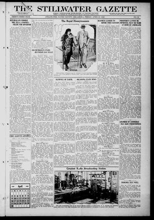 The Stillwater Gazette (Stillwater, Okla.), Vol. 33, No. 21, Ed. 1 Friday, April 21, 1922