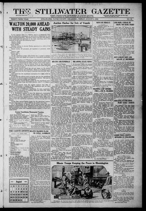 The Stillwater Gazette (Stillwater, Okla.), Vol. 33, No. 36, Ed. 1 Friday, August 4, 1922