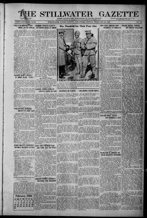 The Stillwater Gazette (Stillwater, Okla.), Vol. 37, No. 14, Ed. 1 Friday, February 26, 1926