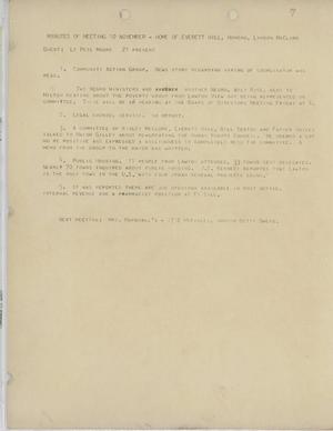 Minutes of The Group from November 10, 1965