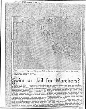 The Group: Daily Oklahoman, "Swim or Jail for Marchers?"
