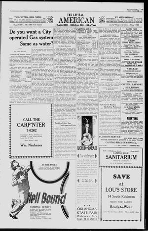 The Capital American (Oklahoma City, Okla.), Vol. 8, No. 38, Ed. 1 Wednesday, September 16, 1931