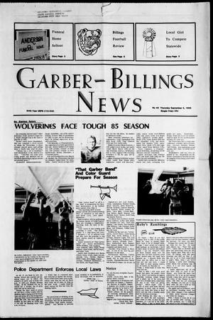 Garber-Billings News (Garber, Okla.), Vol. 84, No. 46, Ed. 1 Thursday, September 5, 1985