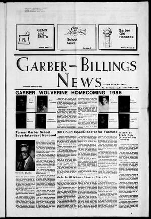 Garber-Billings News (Garber, Okla.), Vol. 84, No. 49, Ed. 1 Thursday, September 26, 1985