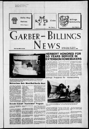 Garber-Billings News (Garber, Okla.), Vol. 84, No. 50, Ed. 1 Thursday, October 3, 1985