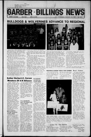 Garber-Billings News (Garber, Okla.), Vol. 86, No. 17, Ed. 1 Thursday, February 19, 1987