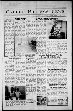 Garber-Billings News (Garber, Okla.), Vol. 86, No. 43, Ed. 1 Thursday, August 27, 1987