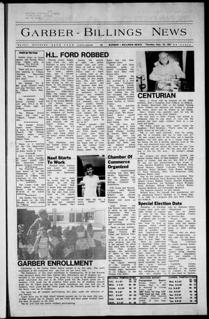Garber-Billings News (Garber, Okla.), Vol. 86, No. 45, Ed. 1 Thursday, September 10, 1987