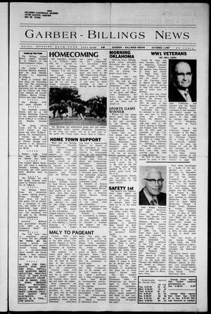 Garber-Billings News (Garber, Okla.), Vol. 86, No. 48, Ed. 1 Thursday, October 1, 1987