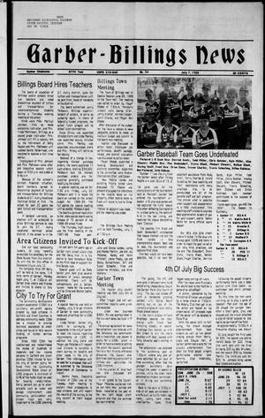 Garber-Billings News (Garber, Okla.), Vol. 87, No. 34, Ed. 1 Thursday, July 7, 1988