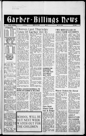 Garber-Billings News (Garber, Okla.), Vol. 87, No. 29, Ed. 1 Thursday, May 18, 1989