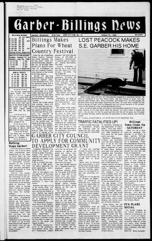 Garber-Billings News (Garber, Okla.), Vol. 87, No. 42, Ed. 1 Thursday, August 24, 1989