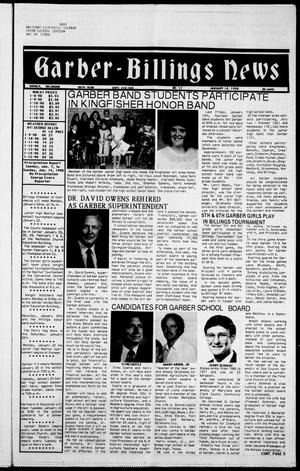 Garber-Billings News (Garber, Okla.), Vol. 88, No. 12, Ed. 1 Thursday, January 18, 1990