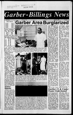 Garber-Billings News (Garber, Okla.), Vol. 89, No. 33, Ed. 1 Thursday, June 20, 1991