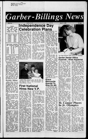 Garber-Billings News (Garber, Okla.), Vol. 89, No. 34, Ed. 1 Thursday, June 27, 1991
