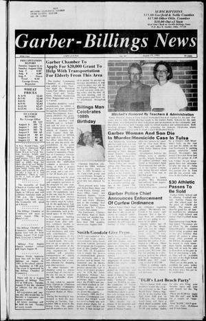 Garber-Billings News (Garber, Okla.), Vol. 89, No. 41, Ed. 1 Thursday, August 15, 1991