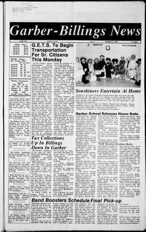 Garber-Billings News (Garber, Okla.), Vol. 90, No. 2, Ed. 1 Thursday, October 31, 1991