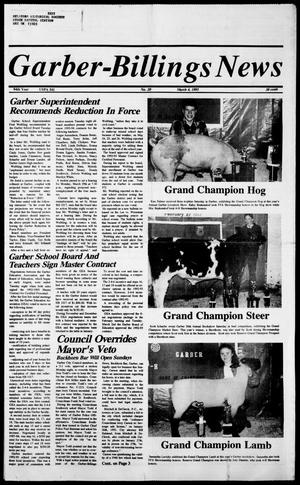 Garber-Billings News (Garber, Okla.), Vol. 94, No. 20, Ed. 1 Thursday, March 4, 1993